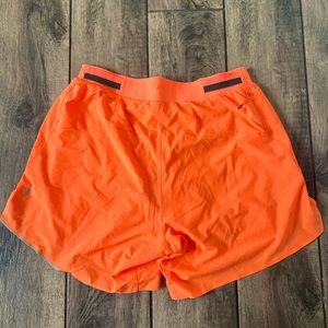 Lululemon Fast and Free Lined Short 6” - Men’s Size M - Highlight Orange
